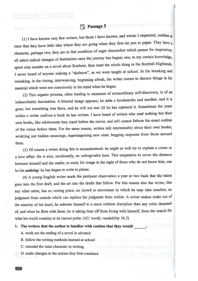 TEM4新题型-阅读理解_2025专四专八真题及备考资料_2009-2024专四真题+备考资料_2024专四备考资料合辑（电子书）_24专四阅读_2024英语专业四级阅读理解