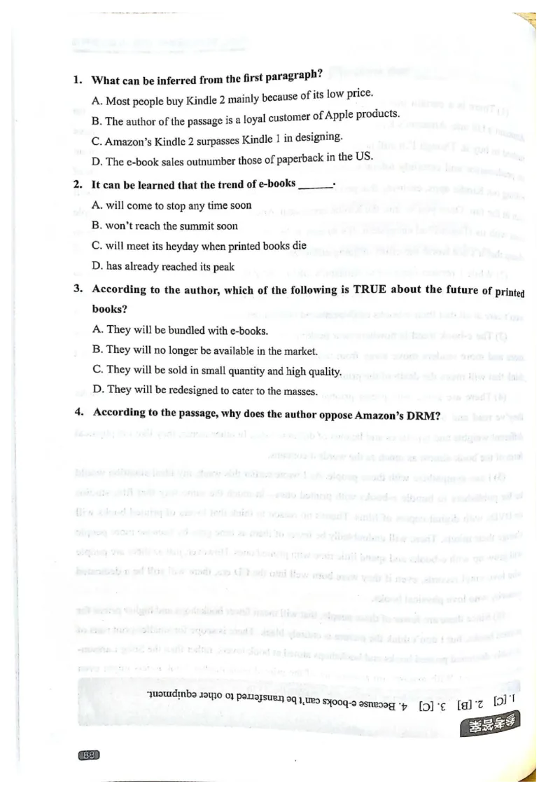 TEM4新题型-阅读理解_2025专四专八真题及备考资料_2009-2024专四真题+备考资料_2024专四备考资料合辑（电子书）_24专四阅读_2024英语专业四级阅读理解
