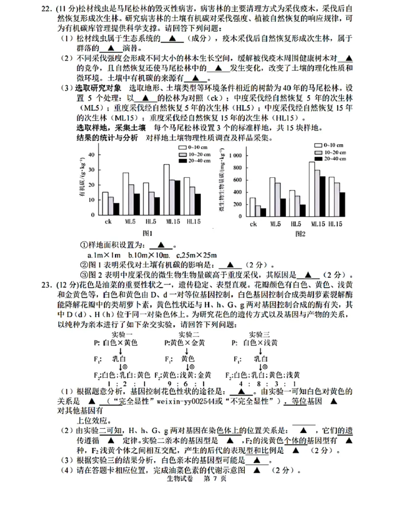 江苏省苏州中学等四校2024-2025学年高三下学期2月联考生物试卷(含答案)_2024-2025高三（6-6月题库）_2025年02月试卷