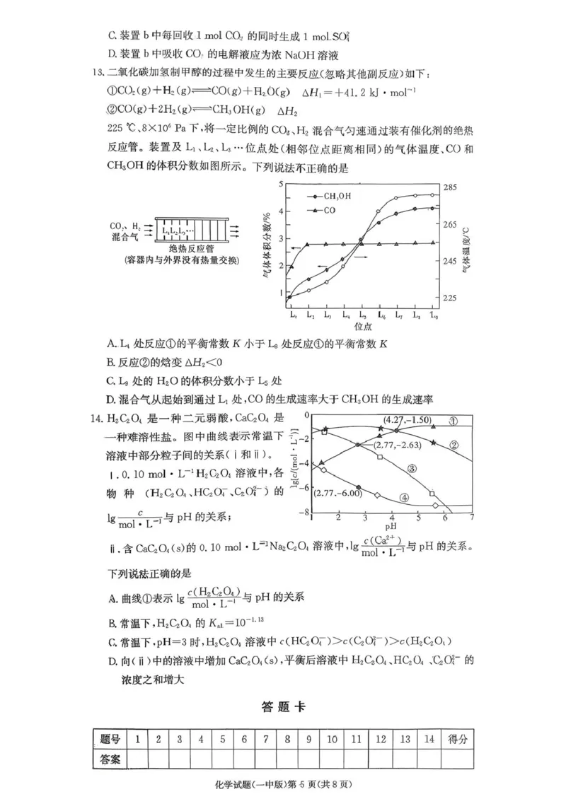 化学-湖南省长沙市一中2026届高三12月月考（五）_2024-2025高三（6-6月题库）_2026年1月高三_260104湖南省长沙市一中2026届高三12月月考（五）
