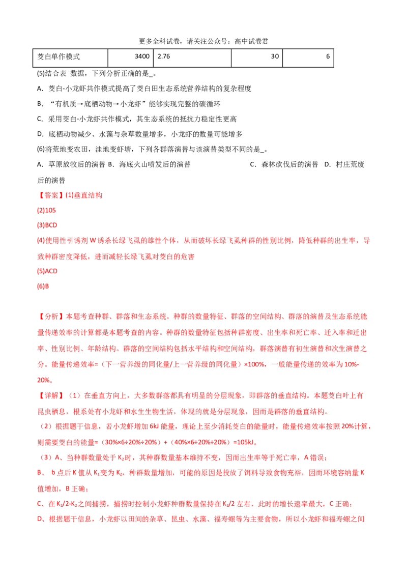 生物（九省联考考后提升卷，河南）（解析版）_2024年4月_其他_2024年1月新&ldquo;九省联考&rdquo;考后提升卷（原卷+解析）_2024年1月&ldquo;九省联考&rdquo;生物真题完全解读与考后提升