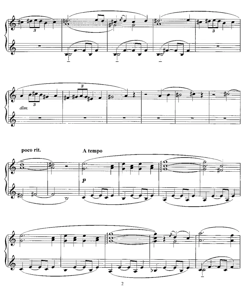 Wiegenlied_一万首著名钢琴曲谱哈农贝多芬合集视频教学电子版高清无水印可打印_1古典钢琴知名音乐家谱_李斯特钢琴谱全集_其他作品