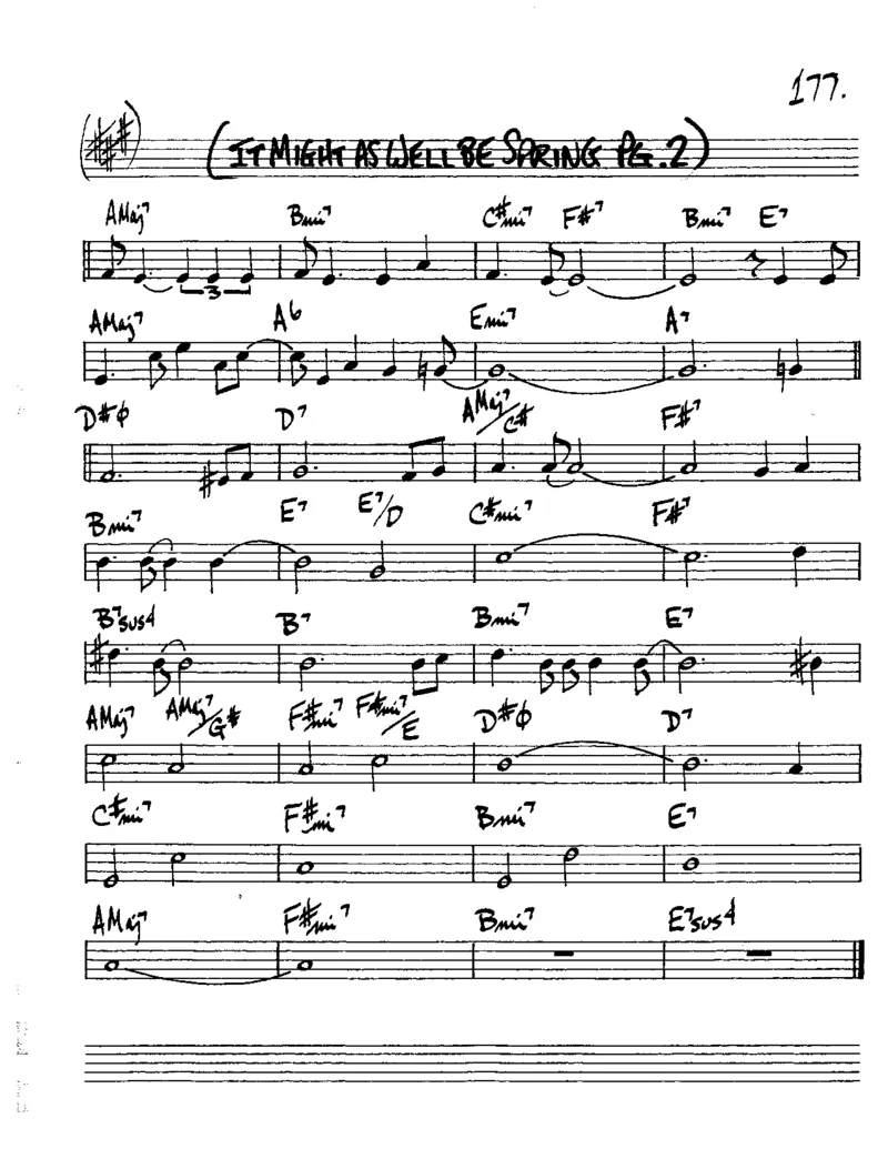 TheRealBookVolume-2-Eb(2)_一万首著名钢琴曲谱哈农贝多芬合集视频教学电子版高清无水印可打印_07各风格钢琴谱合集_JazzPiano_原版钢琴教材附音频