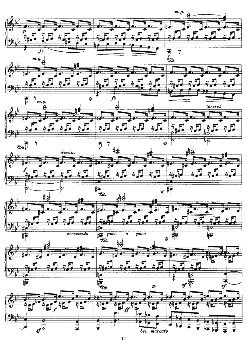 Etudein12Exercises_一万首著名钢琴曲谱哈农贝多芬合集视频教学电子版高清无水印可打印_1古典钢琴知名音乐家谱_李斯特钢琴谱全集_各种练习曲！！！！