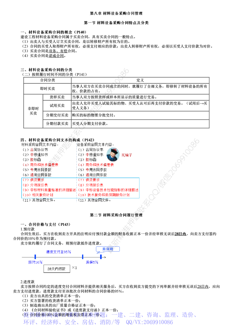 WM_08-第01讲　材料设备采购合同管理_监理工程师_2025监理工程师_2025年监理工程师-各大机构_2025年监理-合同_机构2-JG_03.考前串讲-尹.嘉_讲义