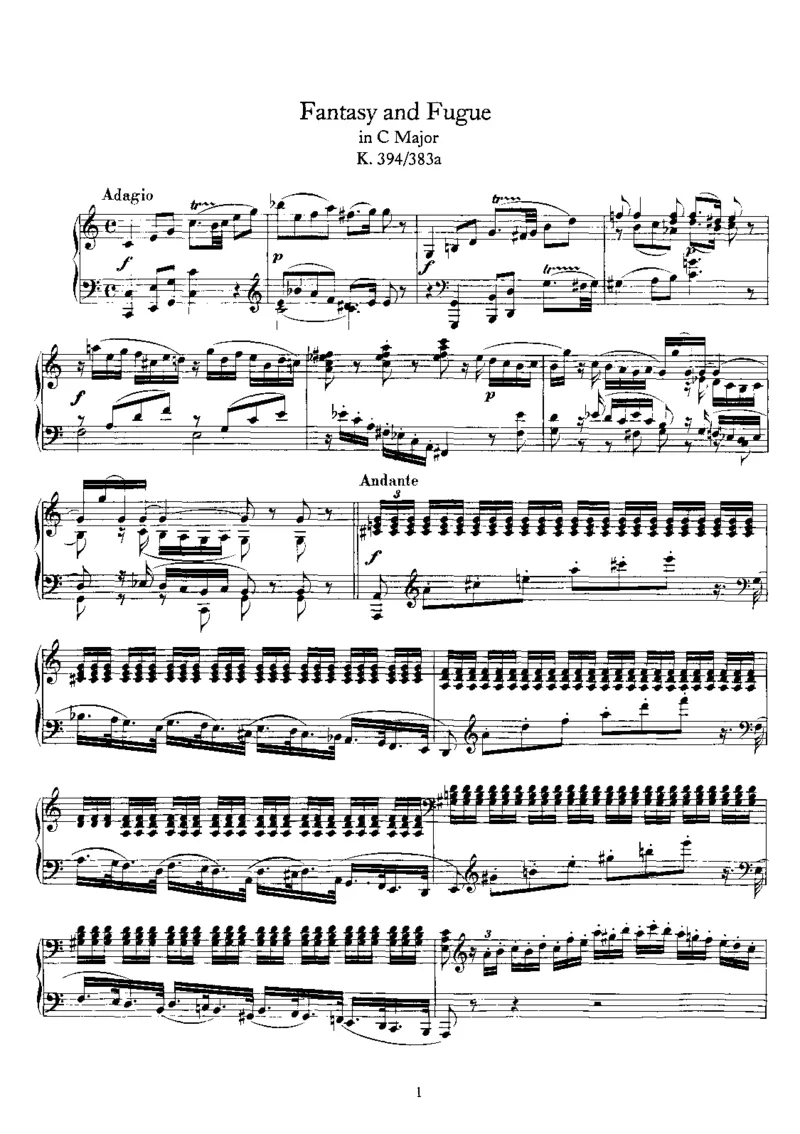 FantasyandFugueinC,K394_一万首著名钢琴曲谱哈农贝多芬合集视频教学电子版高清无水印可打印_1古典钢琴知名音乐家谱_莫扎特钢琴谱全集_0312095926_幻想曲集