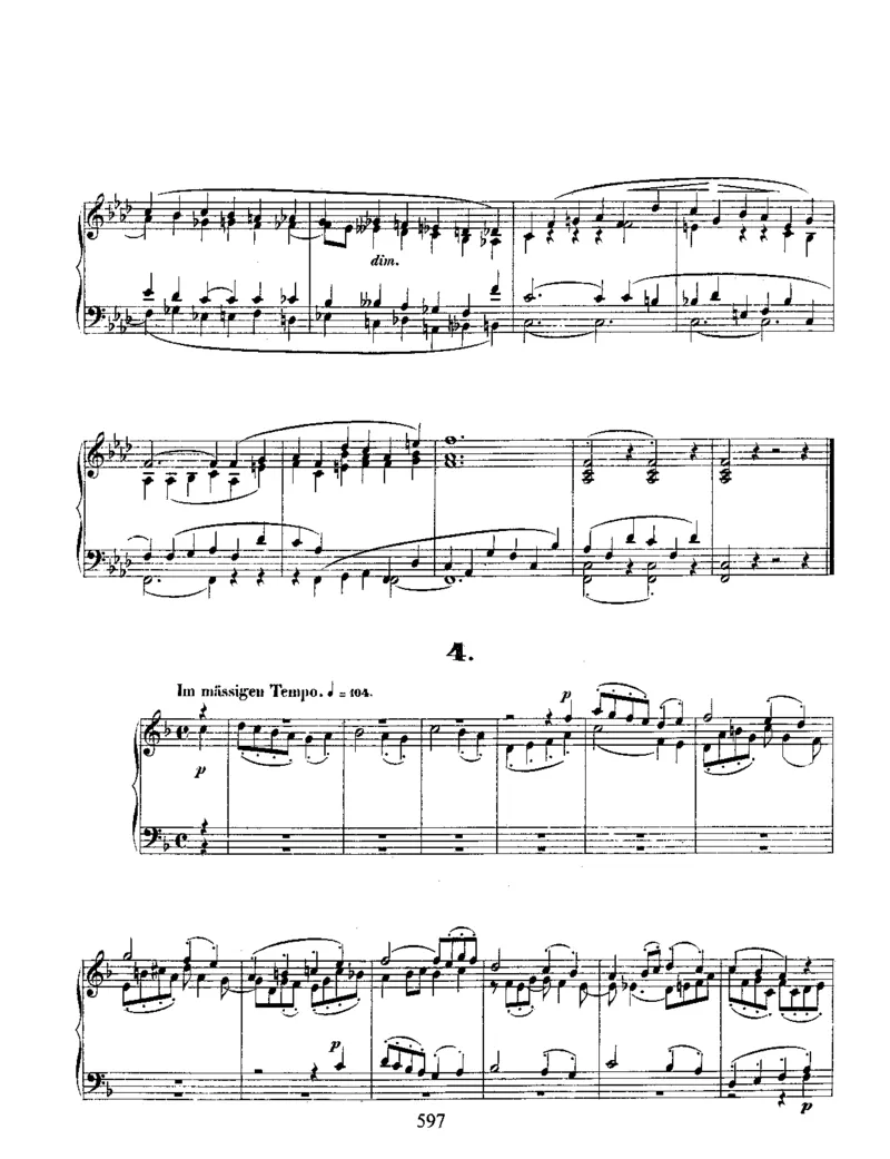 Schumann-FourFugues,Op.72_一万首著名钢琴曲谱哈农贝多芬合集视频教学电子版高清无水印可打印_1古典钢琴知名音乐家谱_舒曼钢琴谱全集_WORKS