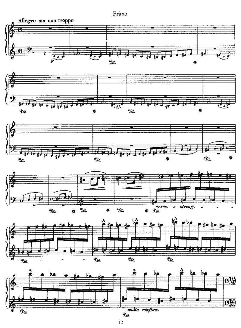 LesPreludes(4Hands)_一万首著名钢琴曲谱哈农贝多芬合集视频教学电子版高清无水印可打印_1古典钢琴知名音乐家谱_李斯特钢琴谱全集_其他作品