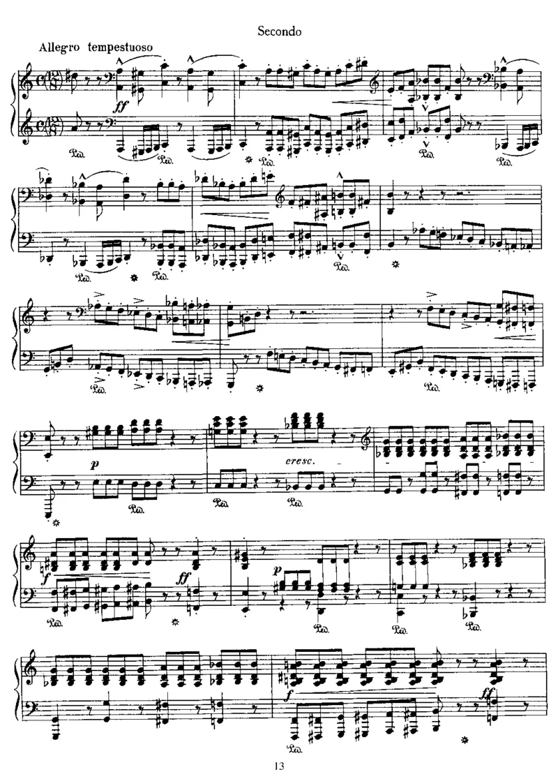 LesPreludes(4Hands)_一万首著名钢琴曲谱哈农贝多芬合集视频教学电子版高清无水印可打印_1古典钢琴知名音乐家谱_李斯特钢琴谱全集_其他作品