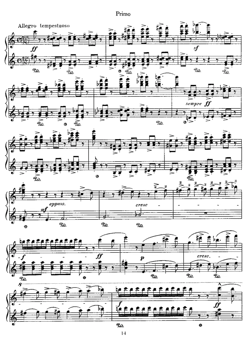 LesPreludes(4Hands)_一万首著名钢琴曲谱哈农贝多芬合集视频教学电子版高清无水印可打印_1古典钢琴知名音乐家谱_李斯特钢琴谱全集_其他作品