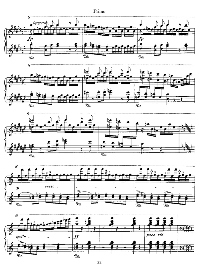 LesPreludes(4Hands)_一万首著名钢琴曲谱哈农贝多芬合集视频教学电子版高清无水印可打印_1古典钢琴知名音乐家谱_李斯特钢琴谱全集_其他作品