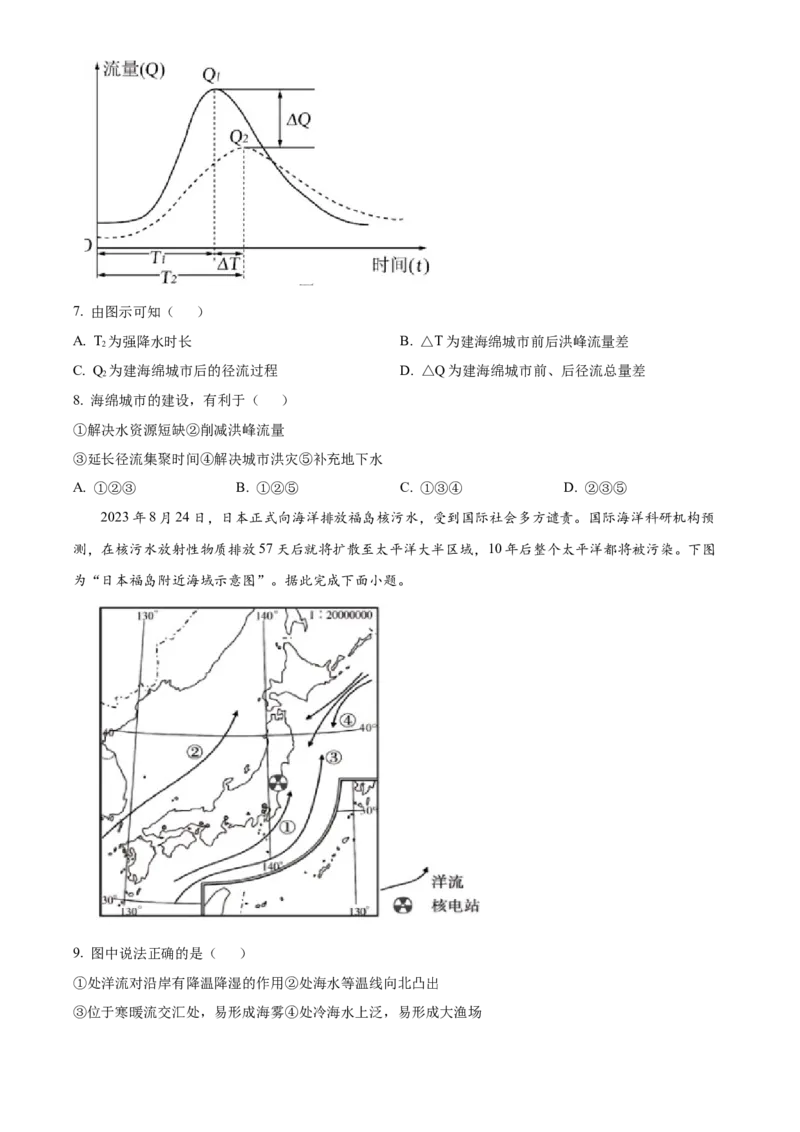 广西壮族自治区百色市2024-2025学年高二上学期1月期末地理试题Word版无答案_2024-2025高二（7-7月题库）_2025年03月试卷_0308广西壮族自治区百色市2024-2025学年高二上学期1月期末考试