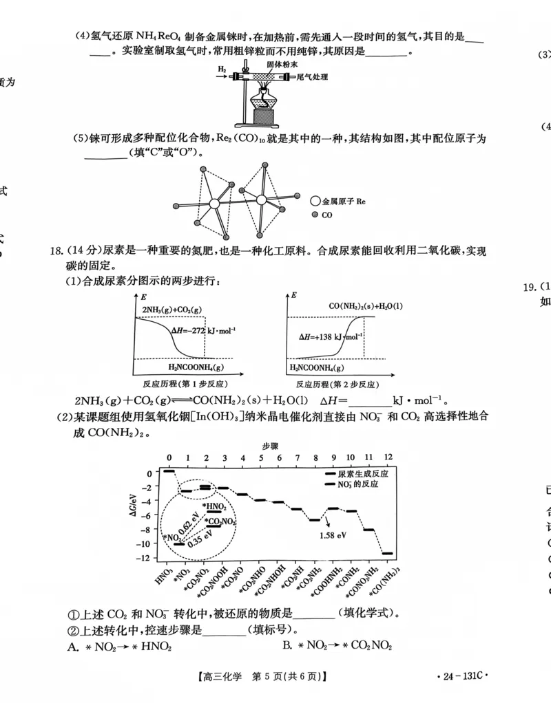 辽宁省朝阳地区2023-2024学年高三上学期期中考试化学试题(1)_2023年11月_0211月合集_2024届辽宁省朝阳地区高三上学期期中考试（金太阳24-131C）