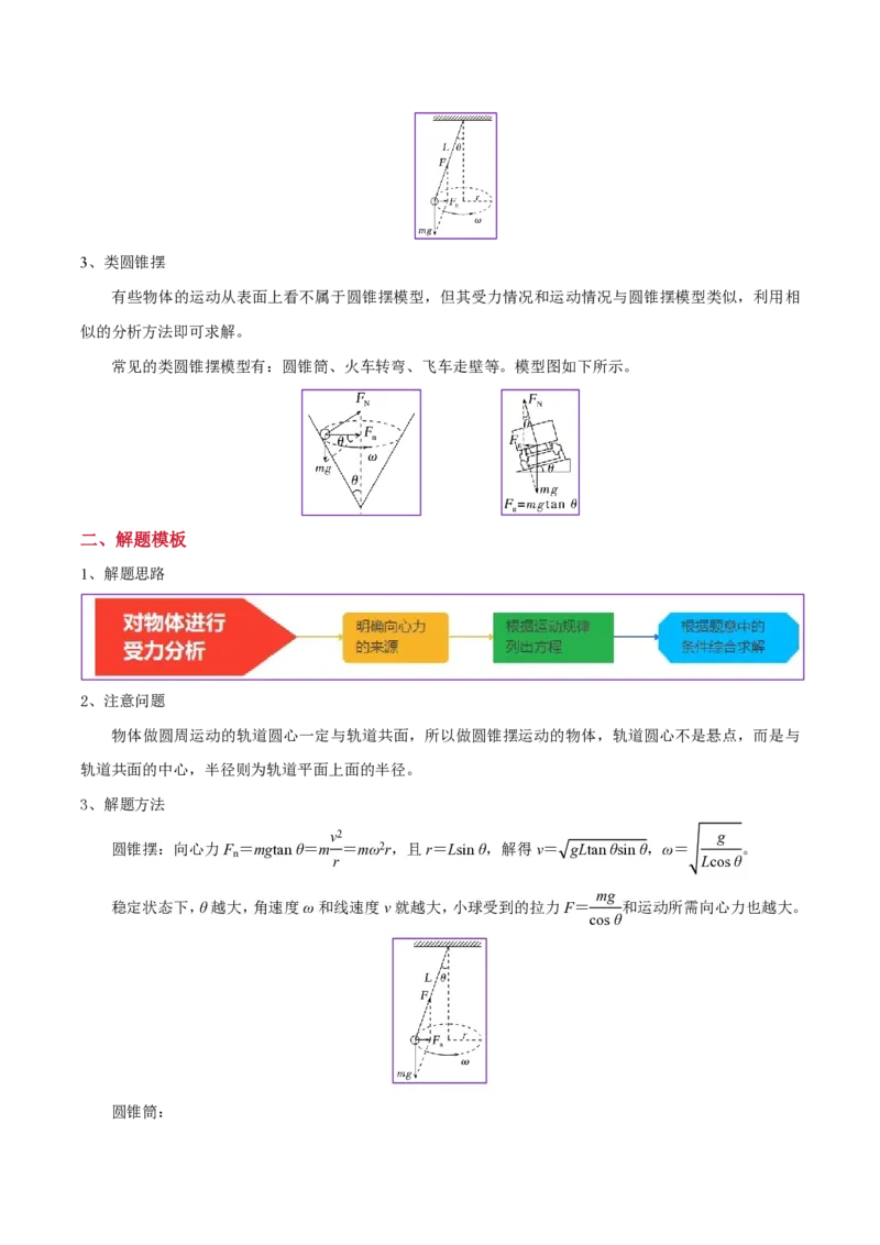 模板05圆周运动（五大题型）（原卷版）_2024-2025高三（6-6月题库）_2025年01月试卷_01012025年高考物理答题技巧与模板构建