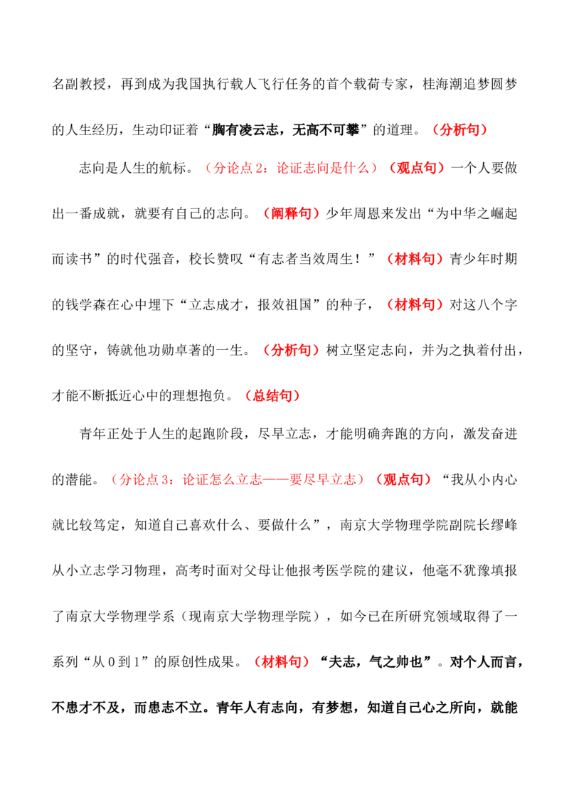 跟《人民日报》学写议论文标准议论段（原卷版）-2024年高考语文作文一轮综合备考（全国通用）_2024年5月_01按日期_2号_2024高考语文写作专题（素材大全+写作技巧+满分作文+真题）