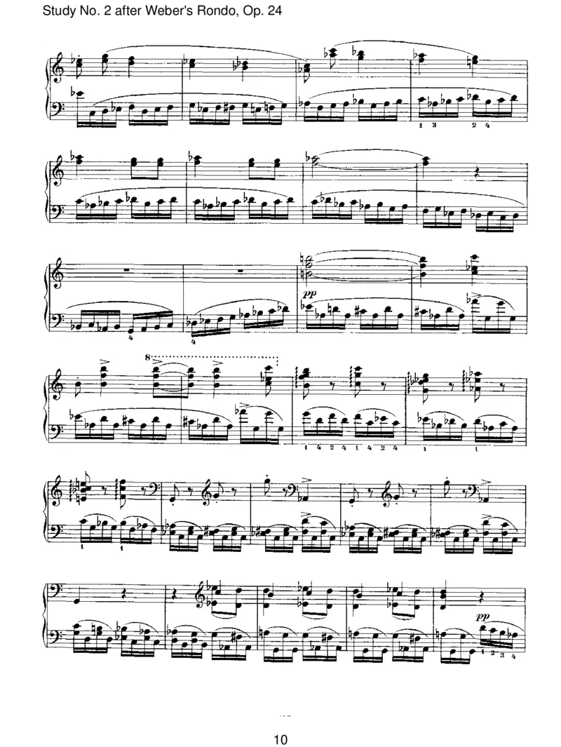 StudyNo.2afterWeber'sRondo,Op.24_一万首著名钢琴曲谱哈农贝多芬合集视频教学电子版高清无水印可打印_1古典钢琴知名音乐家谱_勃拉姆斯钢琴谱全集