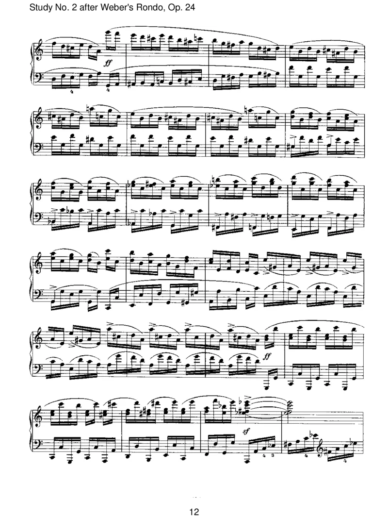 StudyNo.2afterWeber'sRondo,Op.24_一万首著名钢琴曲谱哈农贝多芬合集视频教学电子版高清无水印可打印_1古典钢琴知名音乐家谱_勃拉姆斯钢琴谱全集