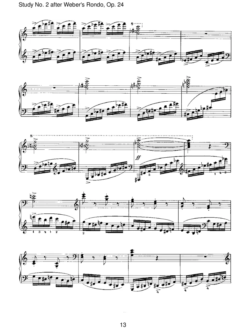 StudyNo.2afterWeber'sRondo,Op.24_一万首著名钢琴曲谱哈农贝多芬合集视频教学电子版高清无水印可打印_1古典钢琴知名音乐家谱_勃拉姆斯钢琴谱全集
