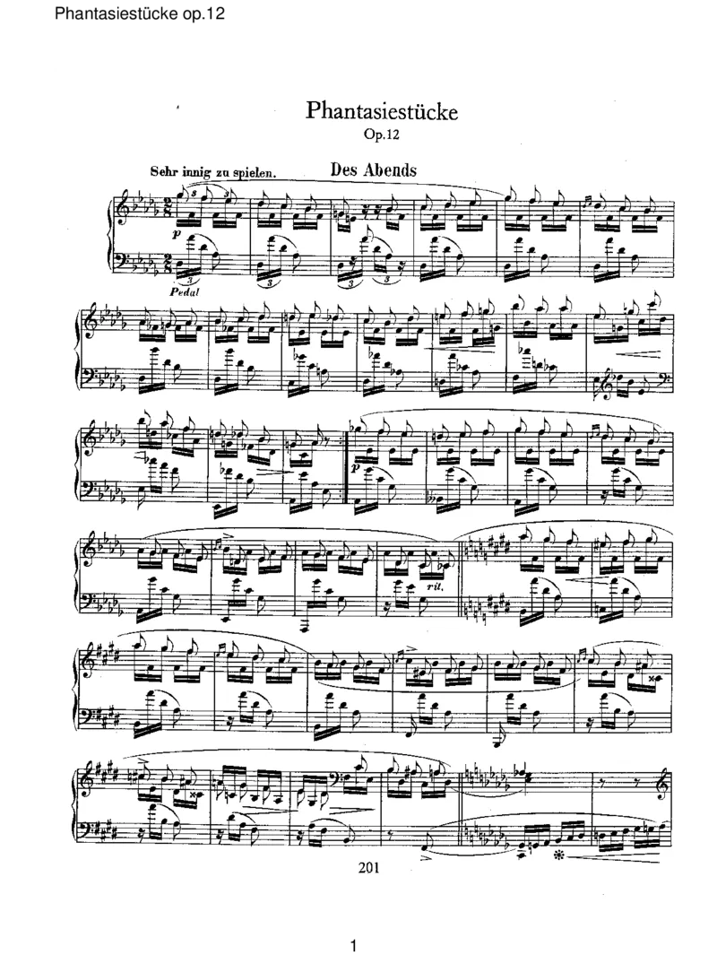 Phantasiest&uuml;ckeop.12_一万首著名钢琴曲谱哈农贝多芬合集视频教学电子版高清无水印可打印_1古典钢琴知名音乐家谱_舒曼钢琴谱全集_RobertSchumann罗伯特&middot;舒曼(1810-1856)