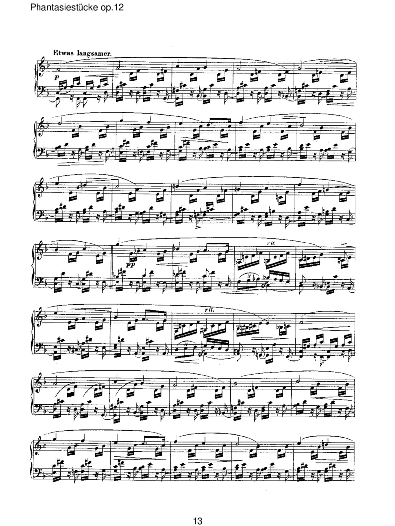 Phantasiest&uuml;ckeop.12_一万首著名钢琴曲谱哈农贝多芬合集视频教学电子版高清无水印可打印_1古典钢琴知名音乐家谱_舒曼钢琴谱全集_RobertSchumann罗伯特&middot;舒曼(1810-1856)