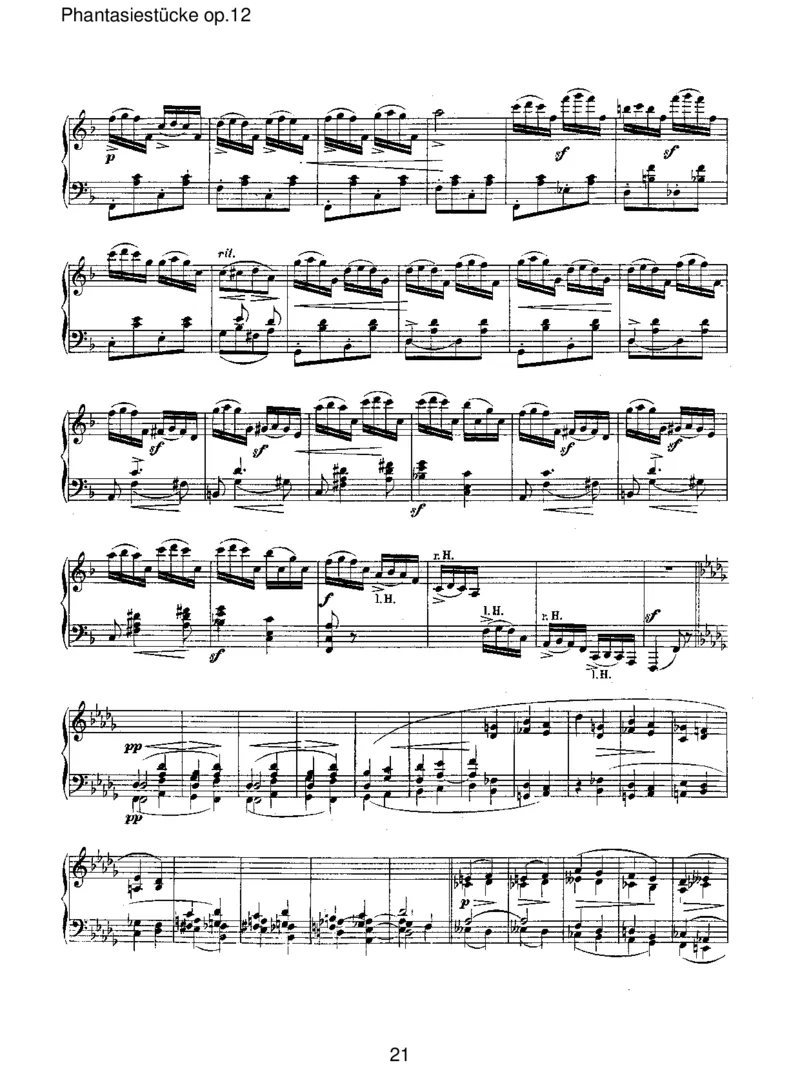 Phantasiest&uuml;ckeop.12_一万首著名钢琴曲谱哈农贝多芬合集视频教学电子版高清无水印可打印_1古典钢琴知名音乐家谱_舒曼钢琴谱全集_RobertSchumann罗伯特&middot;舒曼(1810-1856)