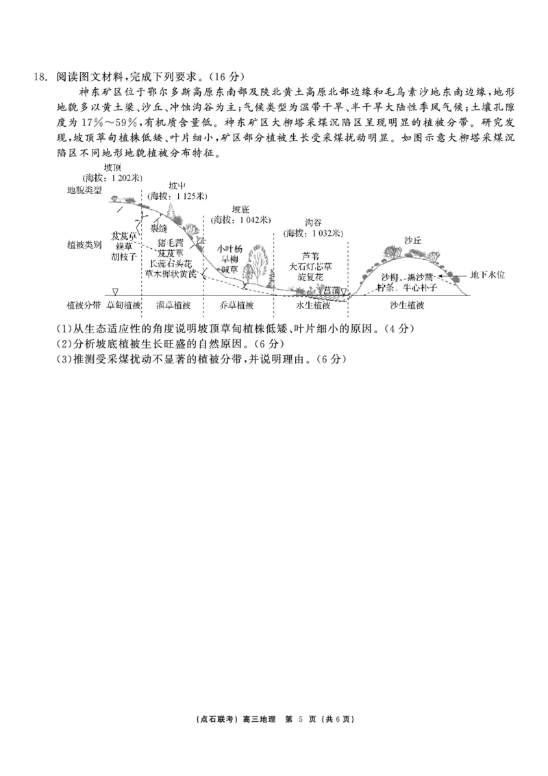 地理_2024-2025高三（6-6月题库）_2024年12月试卷_1213东北三省（点石联考）2024-2025学年高三上学期12月联考调研测试_东三省2024-2025学年高三上学期12月调研测试地理