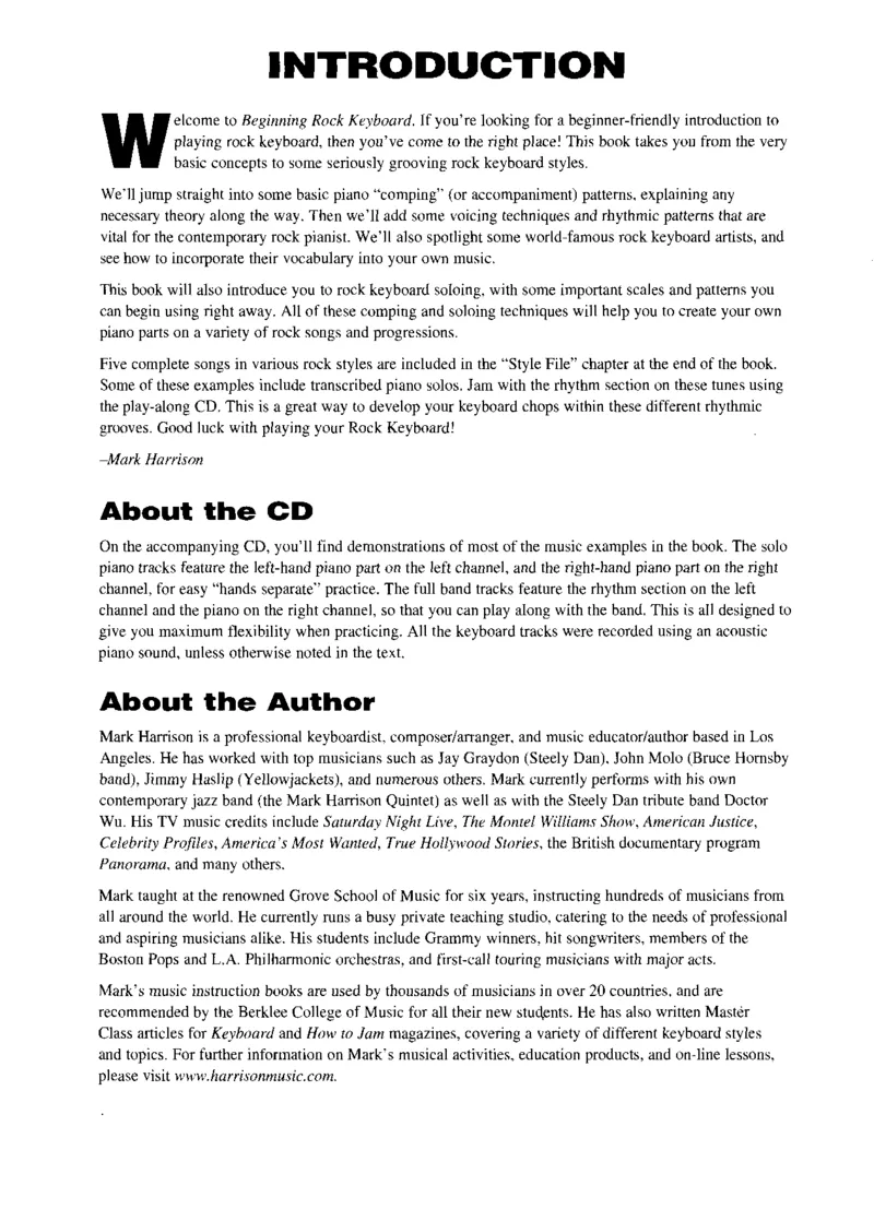 MarkHarrison-BeginningRockKeyboard_一万首著名钢琴曲谱哈农贝多芬合集视频教学电子版高清无水印可打印_07各风格钢琴谱合集_BeginningRockKeyboard_原版钢琴教材附音频