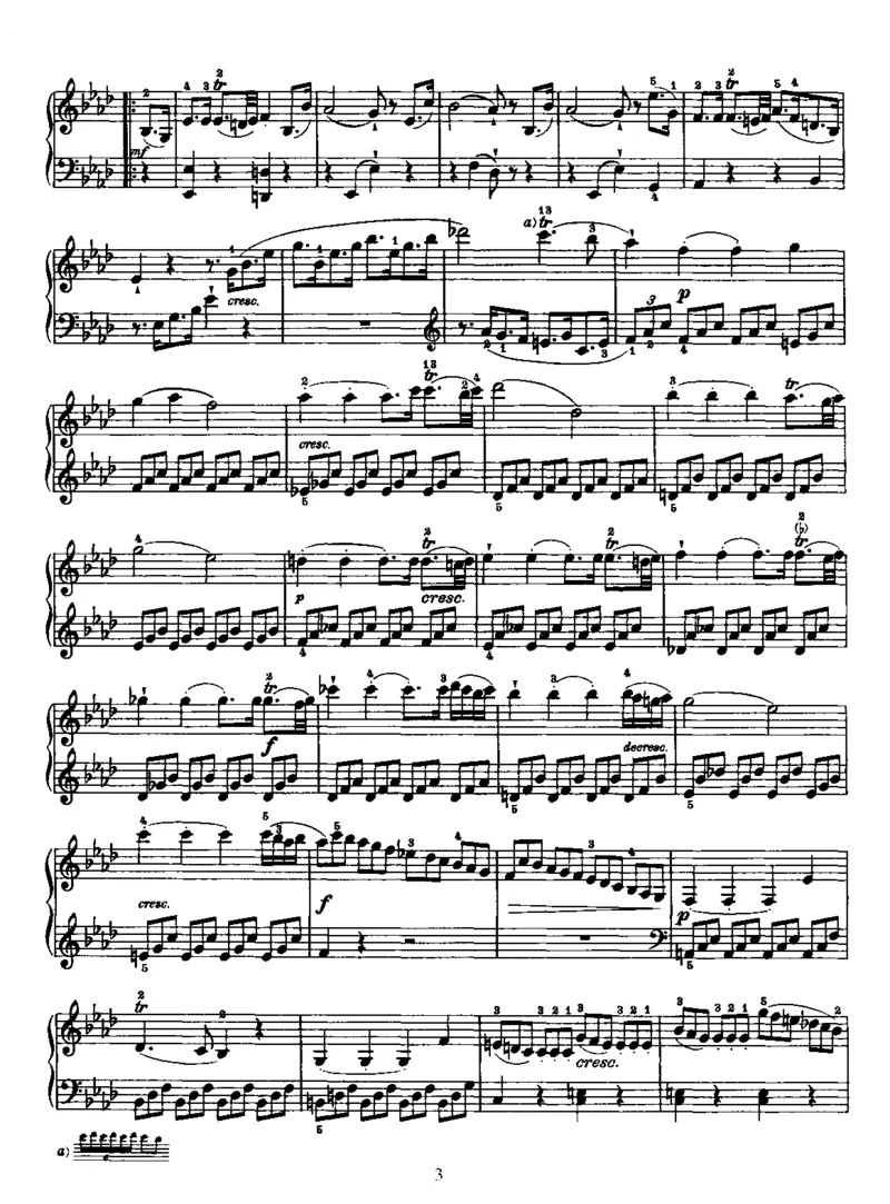 PianoSonataNo43inAb_NoRestriction_一万首著名钢琴曲谱哈农贝多芬合集视频教学电子版高清无水印可打印_1古典钢琴知名音乐家谱_海顿钢琴谱全集_奏鸣曲