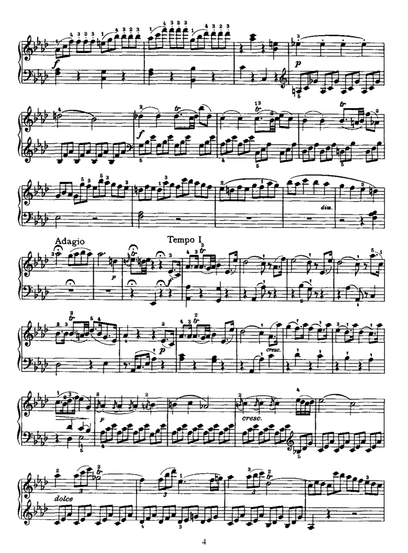 PianoSonataNo43inAb_NoRestriction_一万首著名钢琴曲谱哈农贝多芬合集视频教学电子版高清无水印可打印_1古典钢琴知名音乐家谱_海顿钢琴谱全集_奏鸣曲