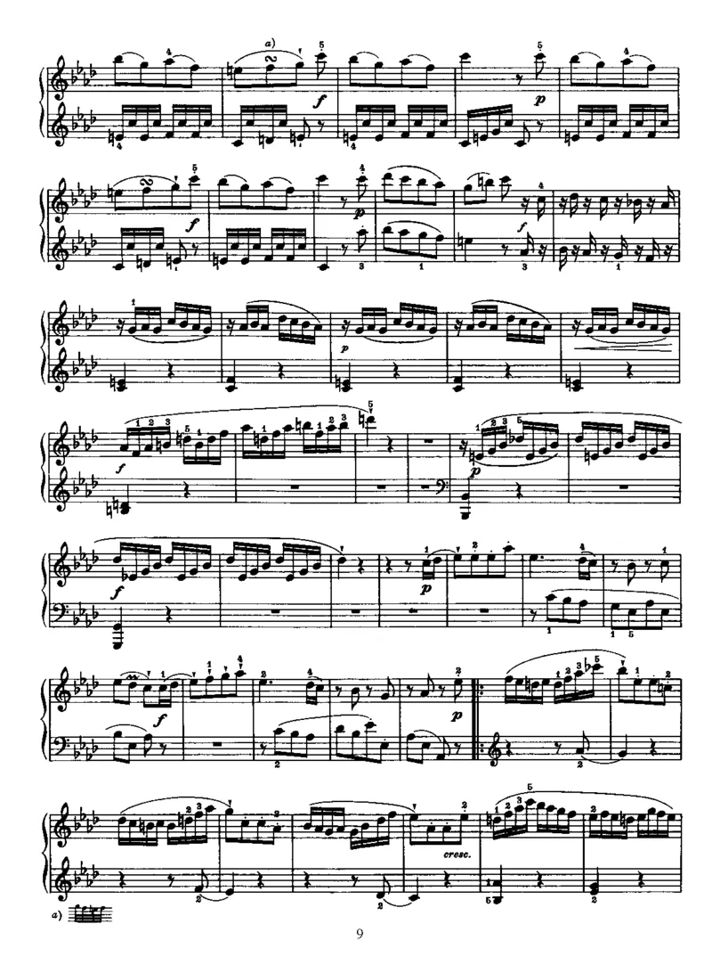 PianoSonataNo43inAb_NoRestriction_一万首著名钢琴曲谱哈农贝多芬合集视频教学电子版高清无水印可打印_1古典钢琴知名音乐家谱_海顿钢琴谱全集_奏鸣曲