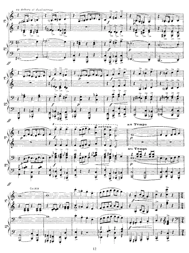 Parade(4Hands)_一万首著名钢琴曲谱哈农贝多芬合集视频教学电子版高清无水印可打印_1古典钢琴知名音乐家谱_萨蒂钢琴谱全集_四手连弹