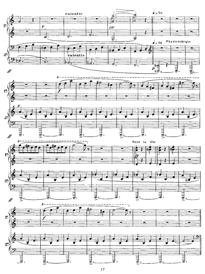 Parade(4Hands)_一万首著名钢琴曲谱哈农贝多芬合集视频教学电子版高清无水印可打印_1古典钢琴知名音乐家谱_萨蒂钢琴谱全集_四手连弹