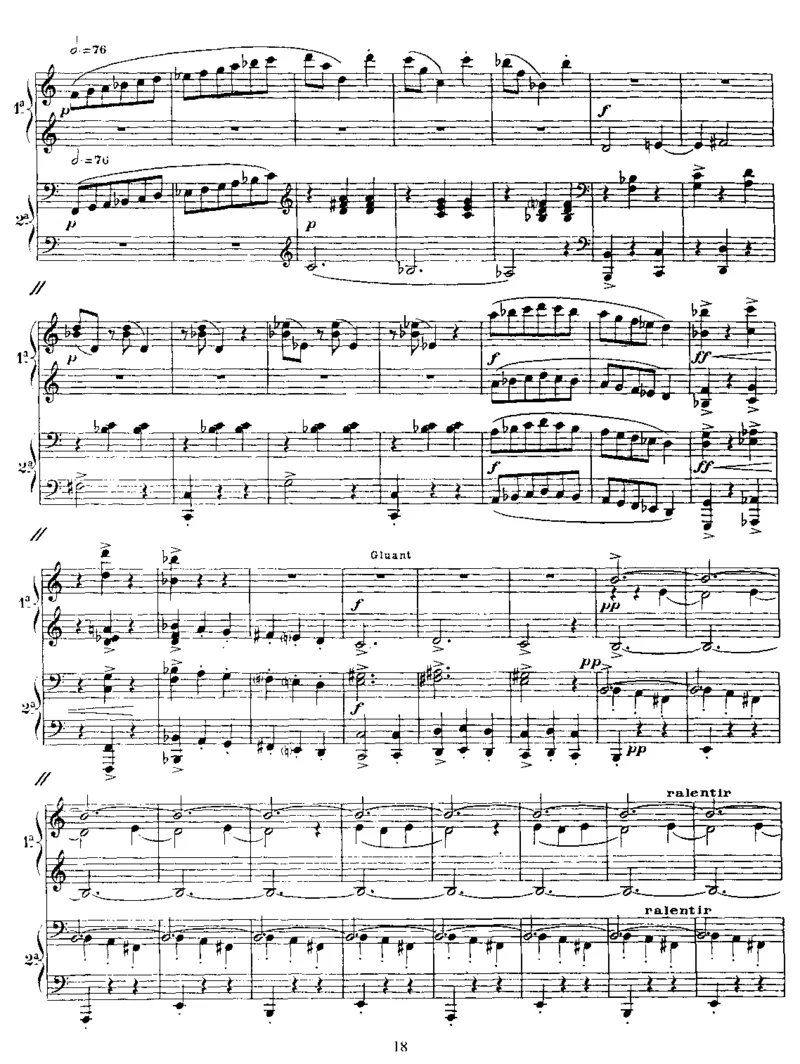 Parade(4Hands)_一万首著名钢琴曲谱哈农贝多芬合集视频教学电子版高清无水印可打印_1古典钢琴知名音乐家谱_萨蒂钢琴谱全集_四手连弹