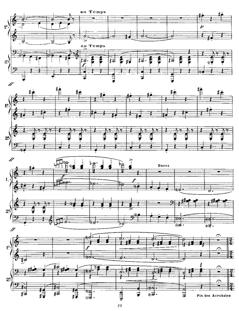 Parade(4Hands)_一万首著名钢琴曲谱哈农贝多芬合集视频教学电子版高清无水印可打印_1古典钢琴知名音乐家谱_萨蒂钢琴谱全集_四手连弹