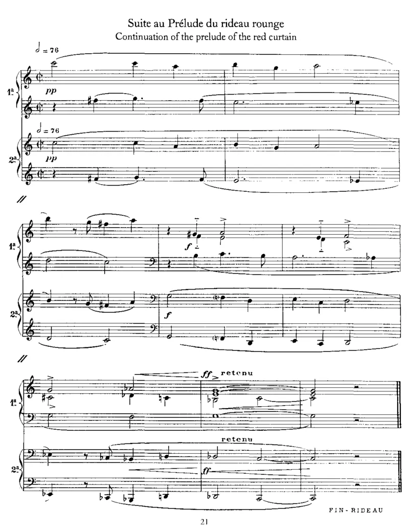 Parade(4Hands)_一万首著名钢琴曲谱哈农贝多芬合集视频教学电子版高清无水印可打印_1古典钢琴知名音乐家谱_萨蒂钢琴谱全集_四手连弹