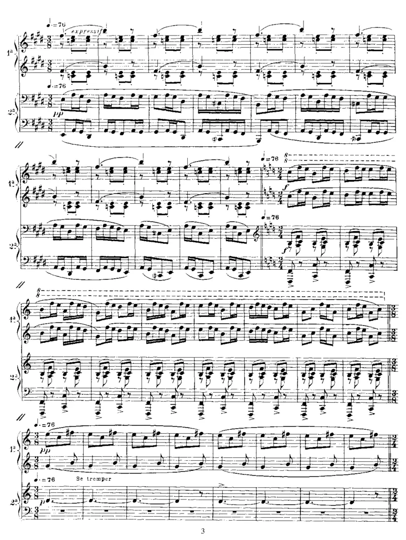 Parade(4Hands)_一万首著名钢琴曲谱哈农贝多芬合集视频教学电子版高清无水印可打印_1古典钢琴知名音乐家谱_萨蒂钢琴谱全集_四手连弹