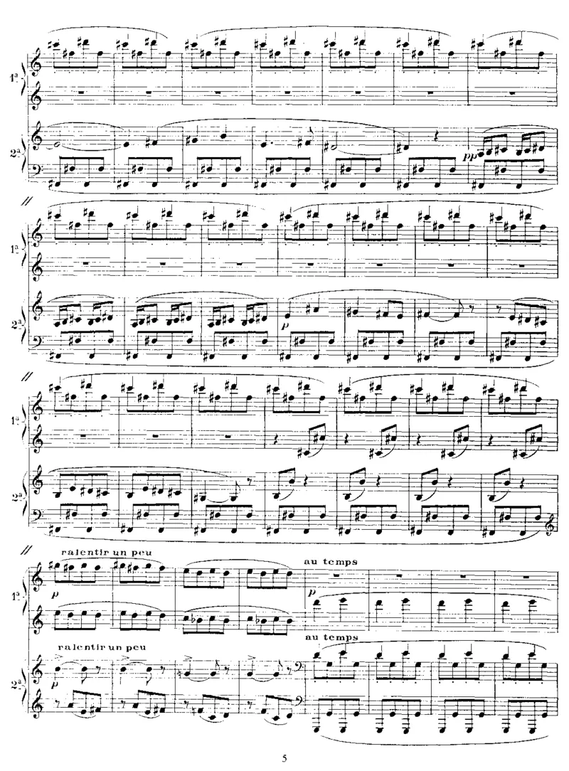 Parade(4Hands)_一万首著名钢琴曲谱哈农贝多芬合集视频教学电子版高清无水印可打印_1古典钢琴知名音乐家谱_萨蒂钢琴谱全集_四手连弹