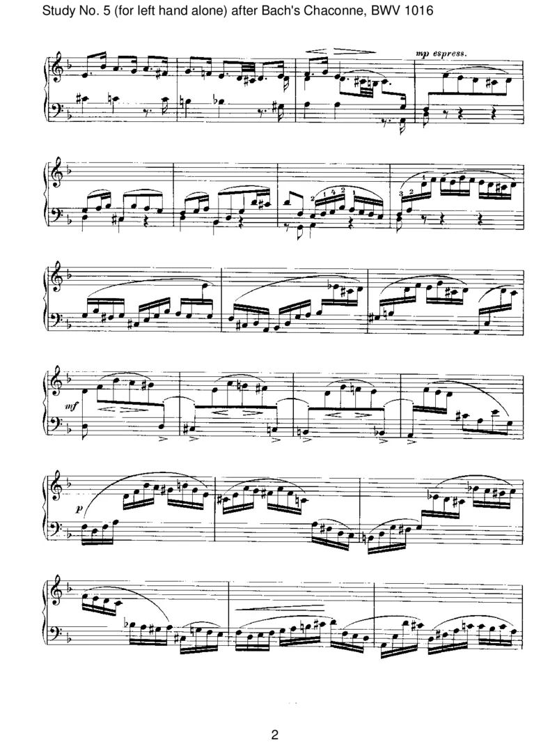 StudyNo.5(forlefthandalone)afterBach'sChaconne,BWV1016_一万首著名钢琴曲谱哈农贝多芬合集视频教学电子版高清无水印可打印_1古典钢琴知名音乐家谱_勃拉姆斯钢琴谱全集