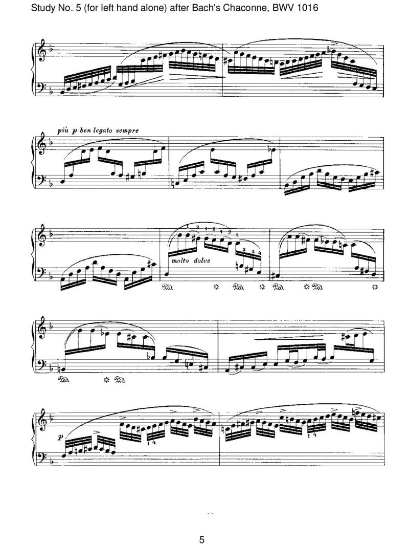StudyNo.5(forlefthandalone)afterBach'sChaconne,BWV1016_一万首著名钢琴曲谱哈农贝多芬合集视频教学电子版高清无水印可打印_1古典钢琴知名音乐家谱_勃拉姆斯钢琴谱全集