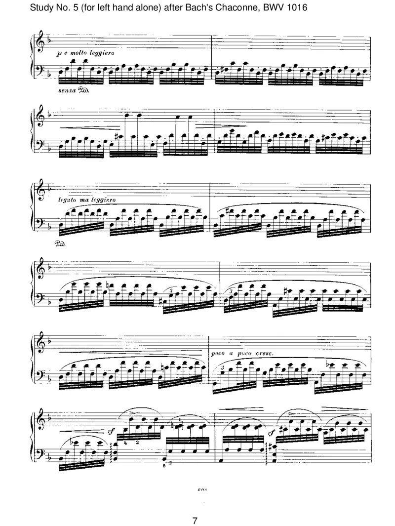 StudyNo.5(forlefthandalone)afterBach'sChaconne,BWV1016_一万首著名钢琴曲谱哈农贝多芬合集视频教学电子版高清无水印可打印_1古典钢琴知名音乐家谱_勃拉姆斯钢琴谱全集