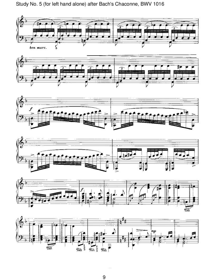 StudyNo.5(forlefthandalone)afterBach'sChaconne,BWV1016_一万首著名钢琴曲谱哈农贝多芬合集视频教学电子版高清无水印可打印_1古典钢琴知名音乐家谱_勃拉姆斯钢琴谱全集