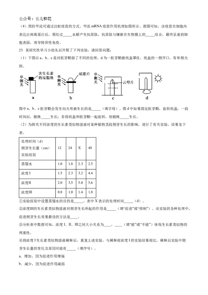 江苏省扬州市高邮市2024-2025学年高二上学期11月期中生物试题Word版无答案_2024-2025高二（7-7月题库）_2024年12月试卷_1226江苏省扬州市高邮市2024-2025学年高二上学期11月期中考试
