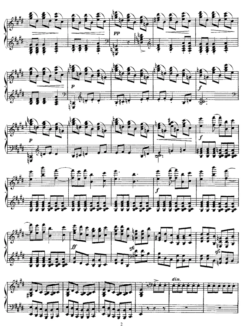 E大调舞曲_一万首著名钢琴曲谱哈农贝多芬合集视频教学电子版高清无水印可打印_1古典钢琴知名音乐家谱_德彪西钢琴谱全集