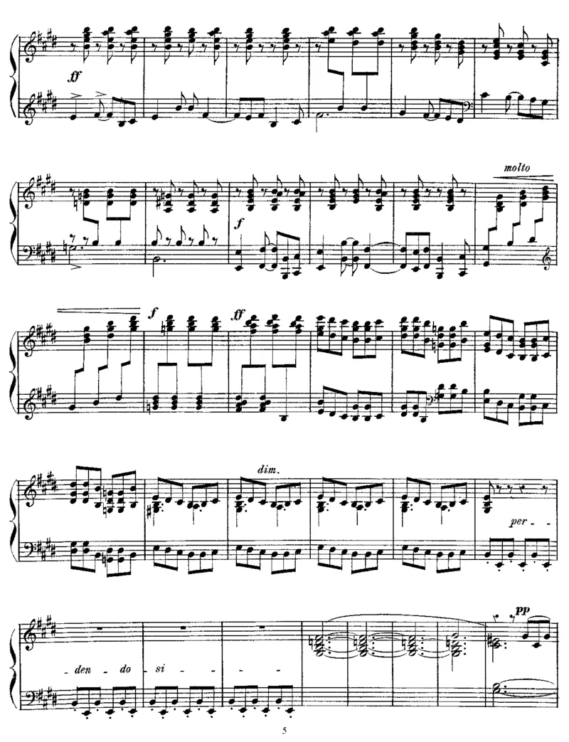 E大调舞曲_一万首著名钢琴曲谱哈农贝多芬合集视频教学电子版高清无水印可打印_1古典钢琴知名音乐家谱_德彪西钢琴谱全集