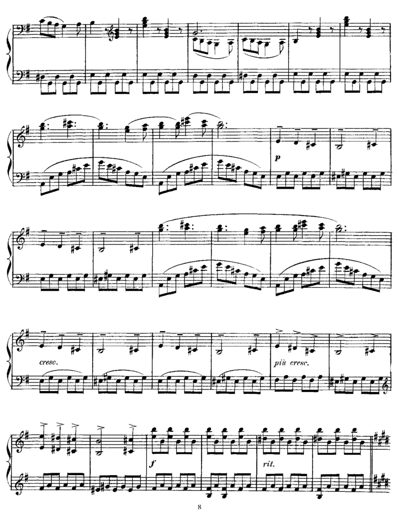 E大调舞曲_一万首著名钢琴曲谱哈农贝多芬合集视频教学电子版高清无水印可打印_1古典钢琴知名音乐家谱_德彪西钢琴谱全集