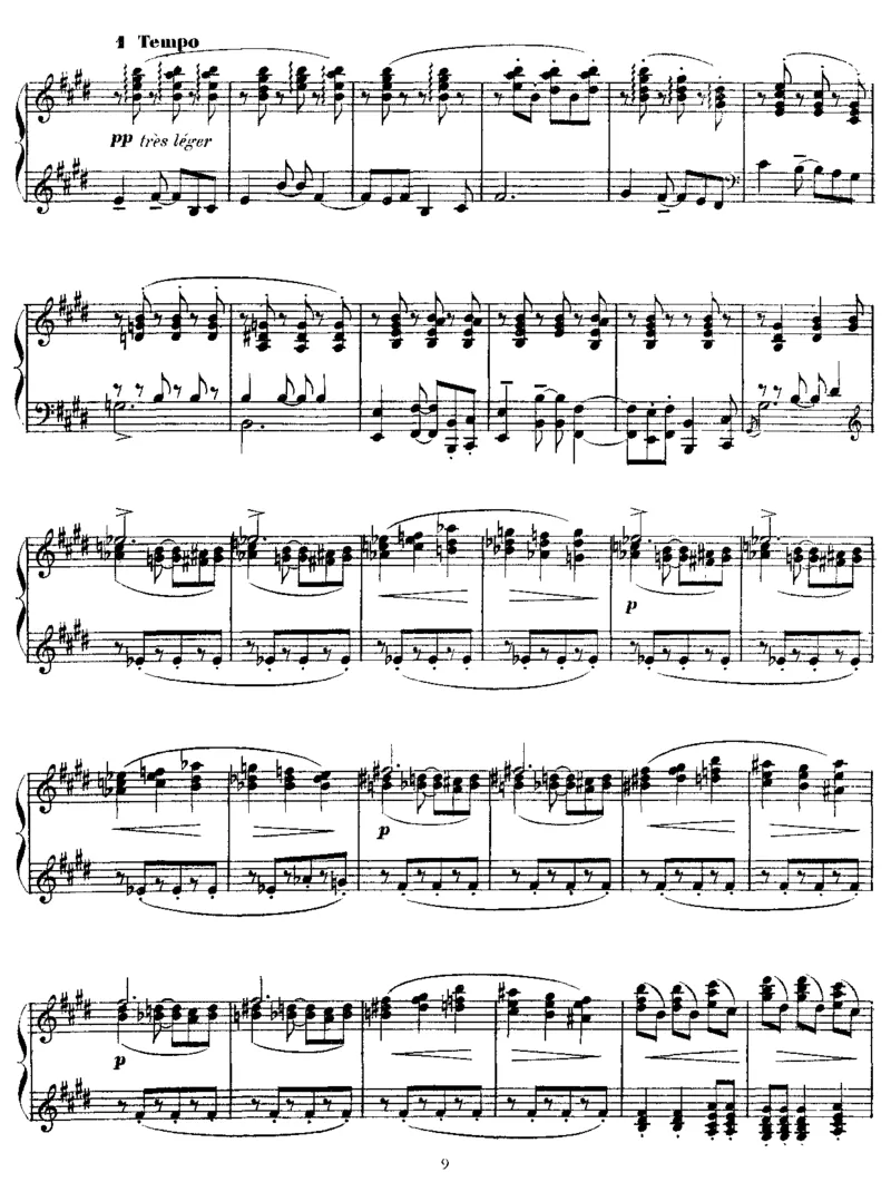 E大调舞曲_一万首著名钢琴曲谱哈农贝多芬合集视频教学电子版高清无水印可打印_1古典钢琴知名音乐家谱_德彪西钢琴谱全集