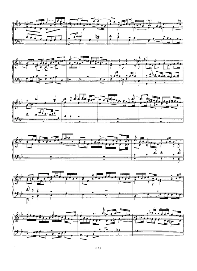 FugueinBb,BWV955_一万首著名钢琴曲谱哈农贝多芬合集视频教学电子版高清无水印可打印_1古典钢琴知名音乐家谱_巴赫钢琴谱全集_Preludes，Fantasias，Fugues