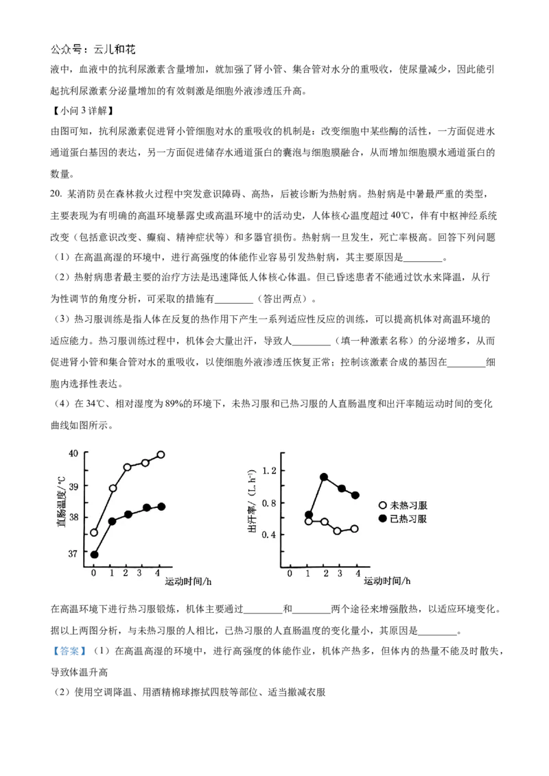 河南省信阳高级中学北湖校区2024-2025学年高二上学期期中考试生物Word版含解析_2024-2025高二（7-7月题库）_2024年11月试卷