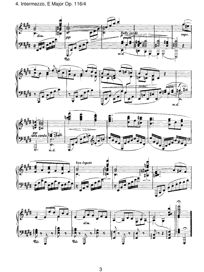 Intermezzo,EMajorOp.116_4_一万首著名钢琴曲谱哈农贝多芬合集视频教学电子版高清无水印可打印_1古典钢琴知名音乐家谱_勃拉姆斯钢琴谱全集_III.ShorterWorks_FantasiesOp.116