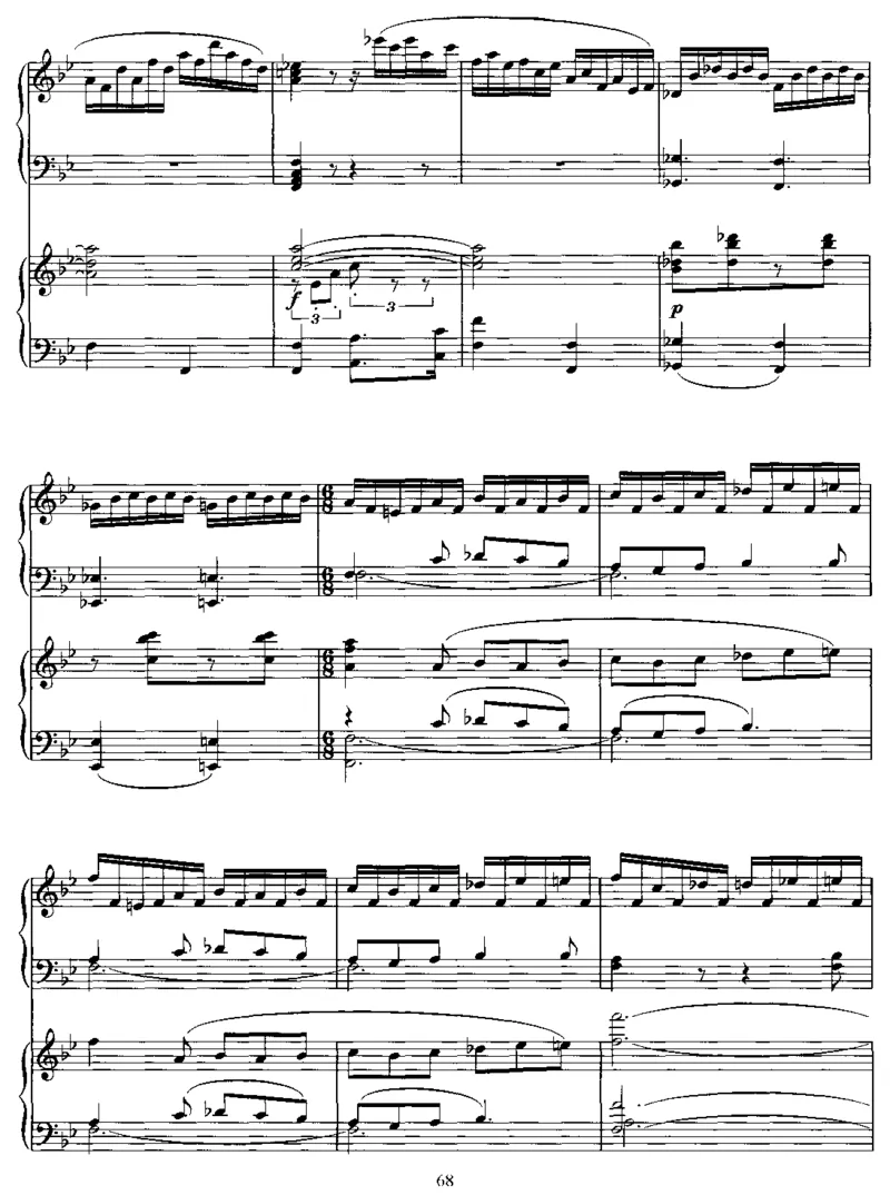 PianoConcertoNo18inBb,K456(2Piano)_一万首著名钢琴曲谱哈农贝多芬合集视频教学电子版高清无水印可打印_1古典钢琴知名音乐家谱_莫扎特钢琴谱全集_钢琴与乐队作品